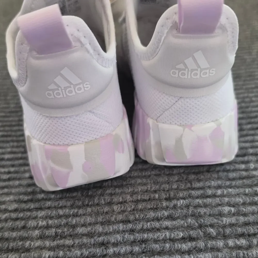 Adidas Kaptir Flow K JRO430 Kids Sneakers Cloud White Grey Size 13K Slip-On